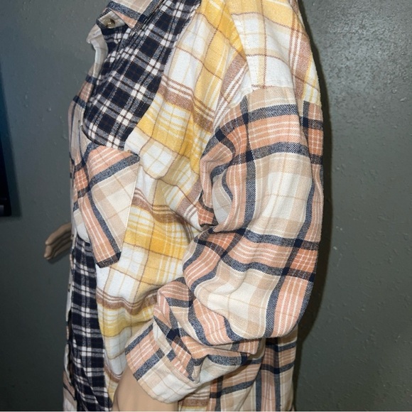 No Comment 1X Long Sleeve Plaid Women's Button Up Shirt Women’s Clueless Plaid - Picture 3 of 5